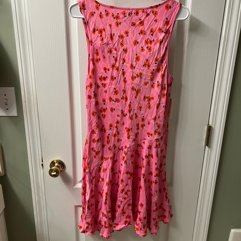 Anthropologie Pink Floral Mini Dress - Picture 6 of 6